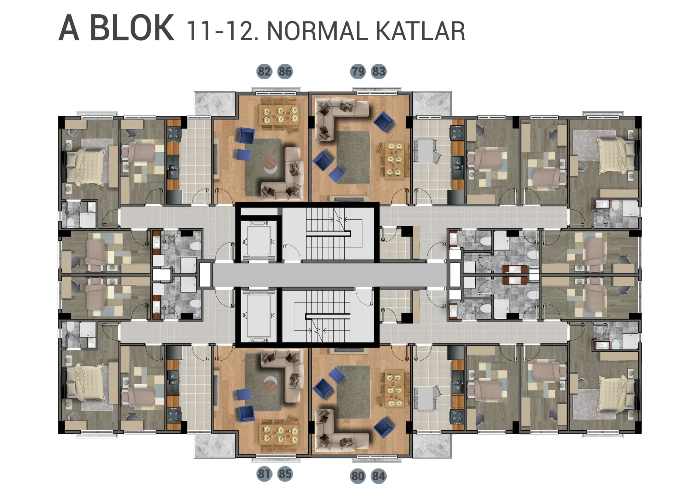 A Blok · Kat 11–12