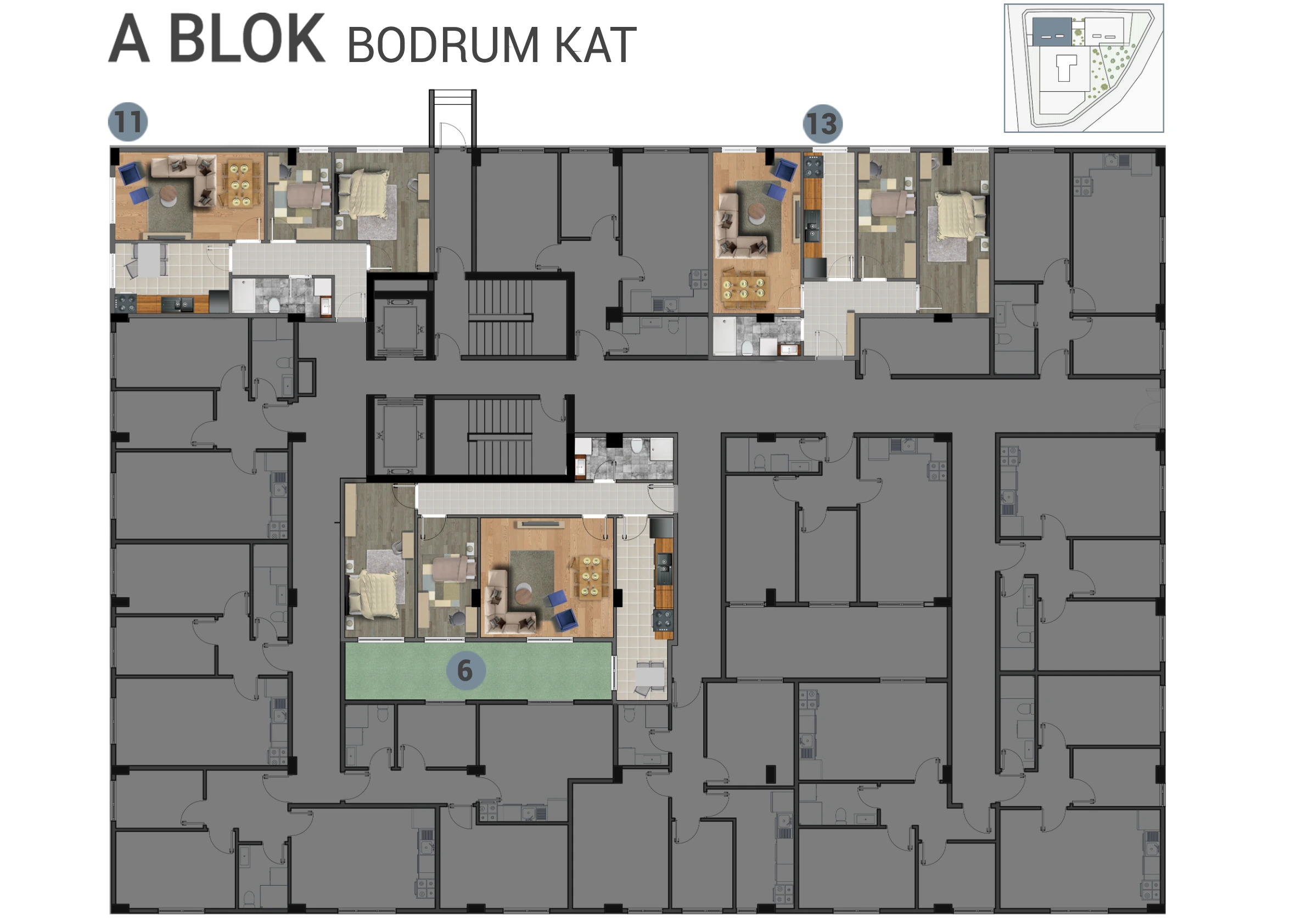 A Blok · Bodrum