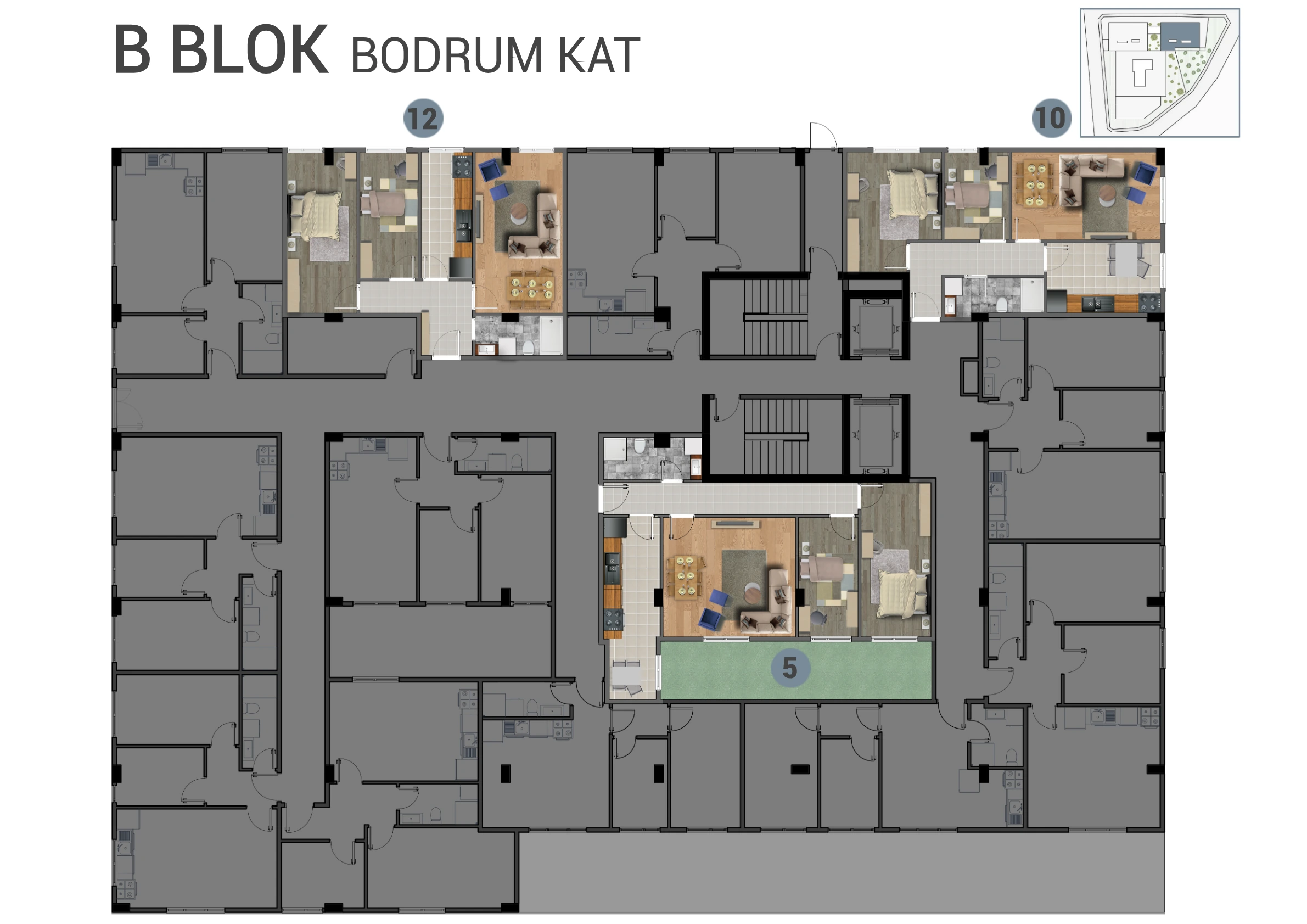 B Blok · Bodrum