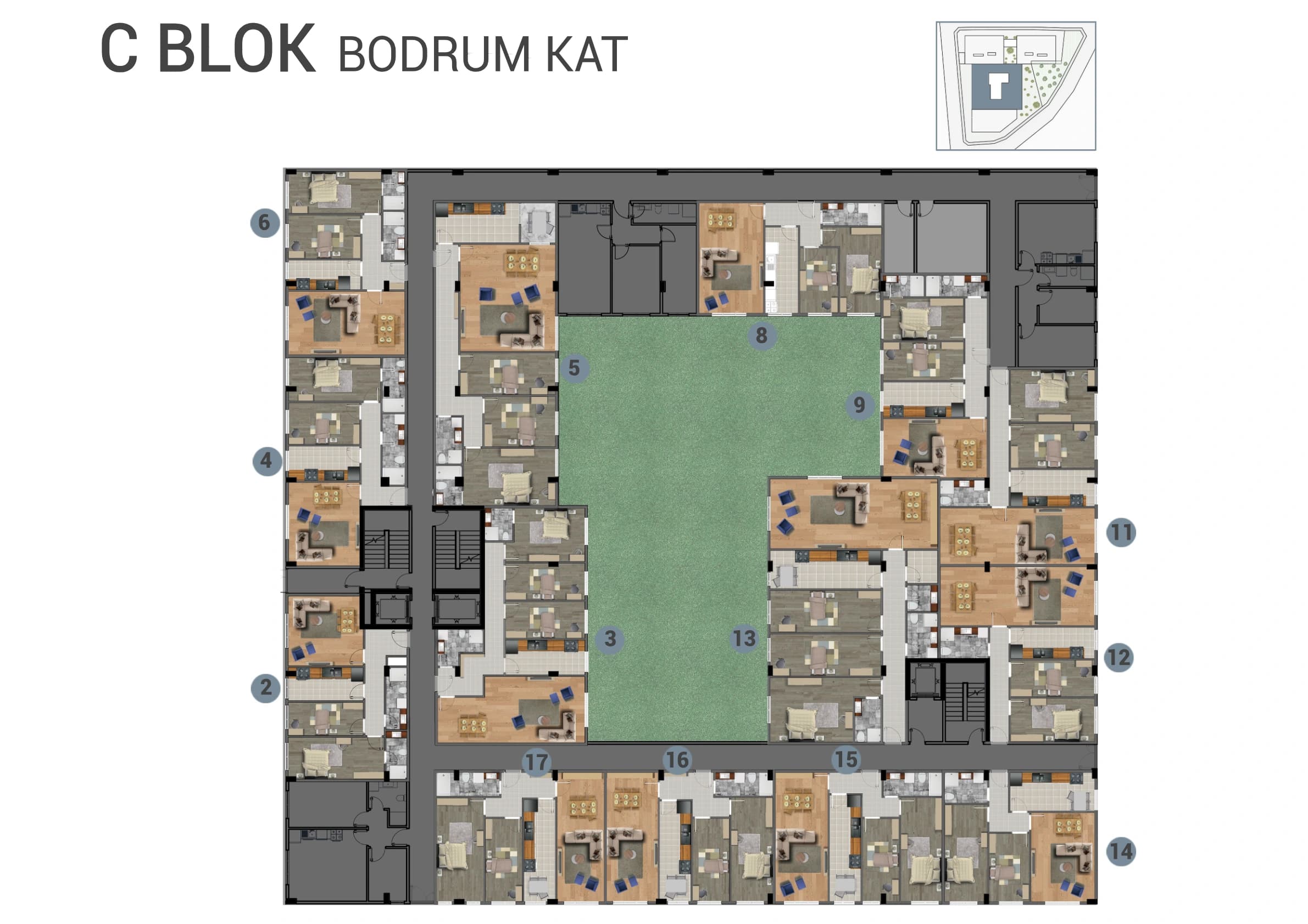 C Blok · Bodrum