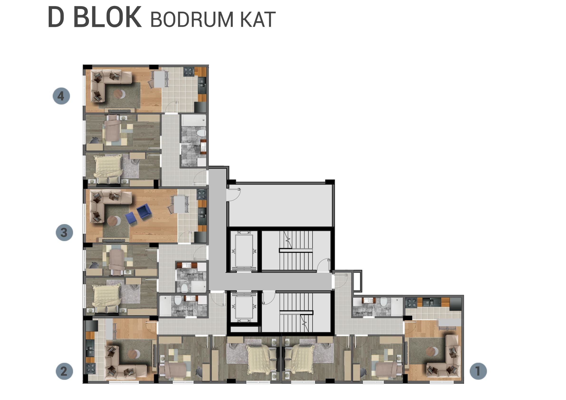 D Blok · Bodrum